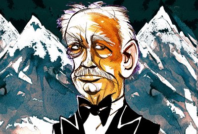 Richard Strauss - colour caricature by Neale Osborne